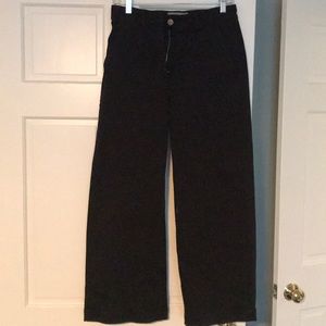 Everlane high waisted black crop jeans